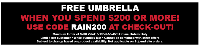 Free First Aid Kit with Orders of $250 or More!